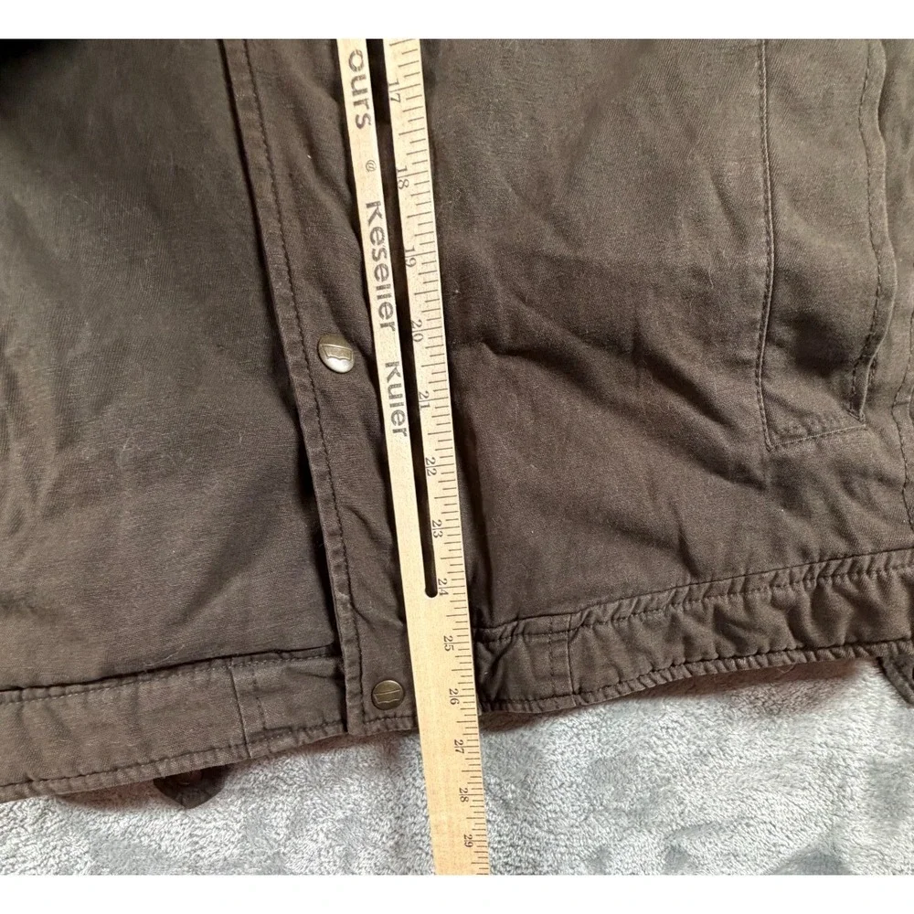 Levi's Brown Canvas Sherpa Lined Work Jacket Men's M Insulated